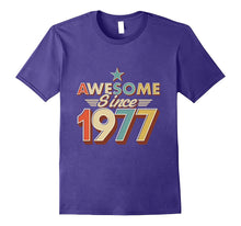 Awesome Since 1977 Vintage T-Shirt 40 Yrs Old 40th Birthday