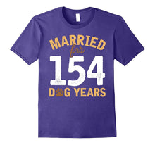 Cute Married for 154 Dog Years T-Shirt 22nd Anniversary