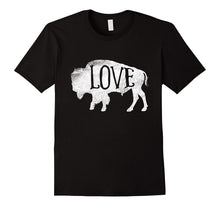 American Vintage Buffalo Silhouette Love Bison T Shirt Tee