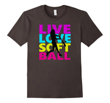 Live Love Softball Tshirt Girls Women Gift Idea