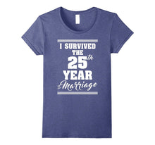 25th Wedding Anniversary Gift Shirt I Survived the Marriage