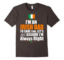 Mens I'M an Irish Dad Father's Day Gift Ireland Flag T-Shirt