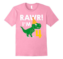 4th Birthday Boy of Dinosaurs T-Shirt 4 Years Old Dinosaurs