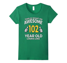 102 Year Old Birthday Gifts T Shirt for Senior Man or Woman
