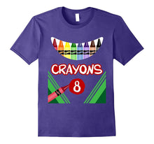 Crayons 8 Scary Crayons Box Monster T-Shirt