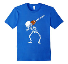 Halloween Dabbing Skeleton FOOTBALL T-Shirt Dab Soccer Ball