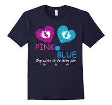 Pink or Blue: Baby Shower Gender Reveal Shirt for Big Sister