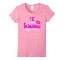 16 and Fabulous Since 2001 - Girls Shirts Sweet Sixteen