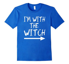 I'm With the Wicth Tshirt Halloween Couples Costume Funny
