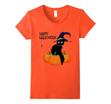 Happy Halloween Black Cat T-Shirt