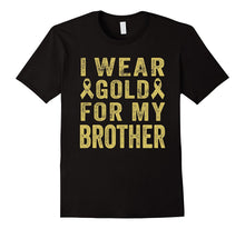 I Wear Gold for My Brother Shirt