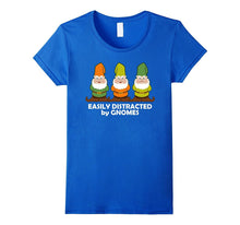Easily Distracted by Gnomes Dark T-Shirt