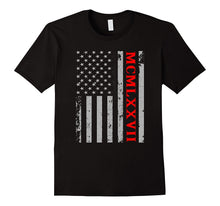 40th Birthday Shirt, Year 1977 in Roman Numerals McMlxxvii