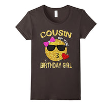 Cousin of the Birthday Girl Cute Emoji T-Shirt Gift for Cous