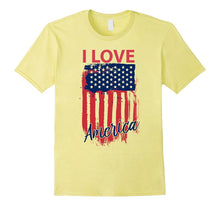 I Love America T-Shirt, Distressed USA Flag