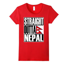 Storecastle: Straight Outta Nepal Gift Flag Pride T-Shirt