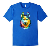 Siberian Husky Colorful Portrait T-Shirt