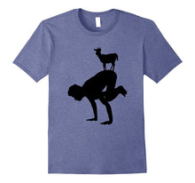 Cute Original Goat Yoga T-Shirt - Goat and Crow Pose Tee