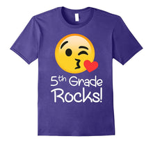 5 Th Grade Rocks Emoji tShirt Funny Fifth Graders & Teachers