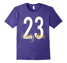 23rd Birthday Shirt Gift Party Gold Bestie Twenty Three 23