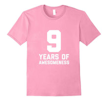 9th Birthday Shirt Gift Age 9 Year Old Boy Girl Tshirt Tee