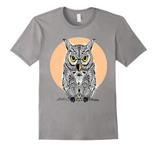Owl Mandala Eye Pyramid Conspiracy Bird Humor T-Shirt