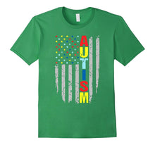 Cool Autism Awareness America Flag T-Shirt Autism Gifts