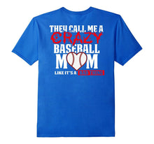 Funny Baseball Mom T Shirt   They Call Me Crazy Red