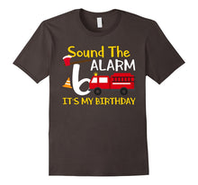 Sound the Alarm It's My 6th Birthday Cute Fireman T-Shirts