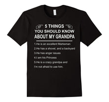 5 Things You Should Know About My Grandpa T-Shirt