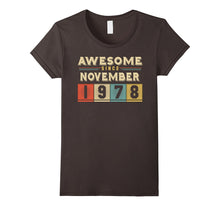 Retro Awesome Since November 1978 39th Birthday Gift 39 Born