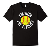 I'm With the Pitcher Softball T Shirt