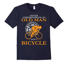 Never Underestimate an Old Man With a Bicycle T-Shirt