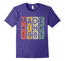 36th Birthday Gift Vintage 1981 T-Shirt Made in Men & Women