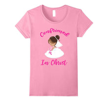 Confirmation Catholic Cartoon Girl Brown Hair Gift T-Shirt