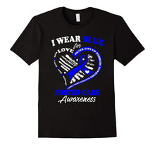 Foster Care Awareness T Shirt - I Wear Blue for My Hero