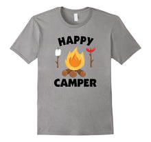 Happy Camper T-Shirt Funny Campfire Roasting Marshmallows