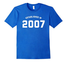 10th Birthday Gift Shirt - Established in 2007