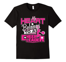 My Heart Belongs to a Cheerleader Cheerleading Gift Tshirt