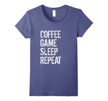 Funny Gamer Gift Shirt - Coffee Game Sleep Repeat T-Shirt