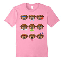 RHODESIAN RIDGEBACK Dog Nine Emotions Face Funny T-Shirt
