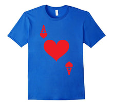 Ace of Hearts Playing Card Halloween Costume T-Shirt (Dark)