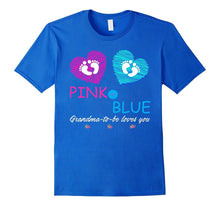 Pink or Blue: Baby Shower Gender Reveal Shirt for Grandma