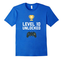 10th Birthday Shirt Gift 10 Year Old Level Up Gamer Tshirt