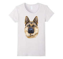 German Shepherd Dog Portrait Detailed Animal Novelty T-Shirt