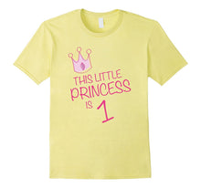 Girls Birthday T-Shirt - This Little Princess Is 1