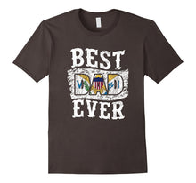 Mens Best Dad Ever Father's Day T-Shirt US Virgin Islands Flag