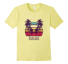 Kauai Hawaii Vintage 70's Retro Skyline Palm Tree T-Shirt
