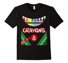 Crayons 8 Scary Crayons Box Monster T-Shirt
