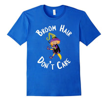Halloween T-Shirt Messy Broom Hair Don't Care Shirt